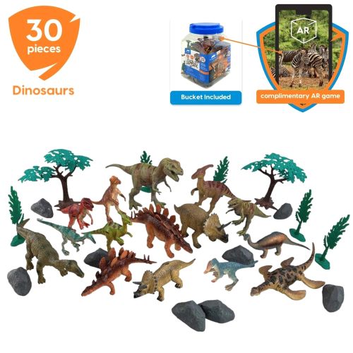 ANIMAL PLANET - DINOSAURS PLAYSET, 30 PIECES