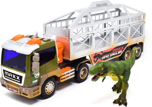 1:16 FRICTION TRAILER WITH DINOSAUR