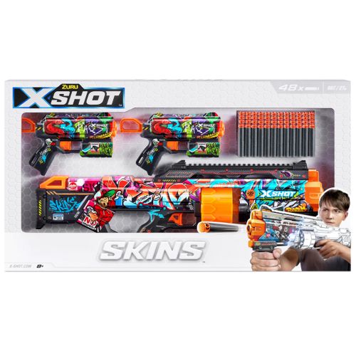 X-SHOT - SKINS MIX COMBO PACK LAST STAND AND 2PK FLUX