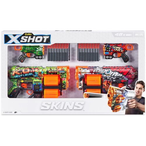 X-SHOT - MIX COMBO PACK 2PK DREAD AND 2PK MENACE