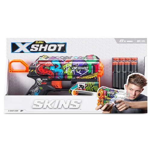 X-SHOT - SONIC SKINS S1 FLUX, 8 DARTS