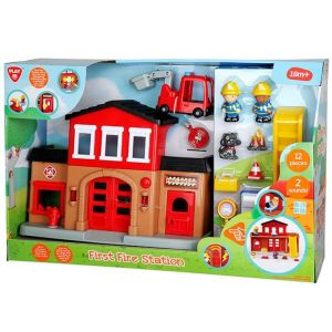 PLAY GO FIRST FIRE STATION BATTERY OPERATED