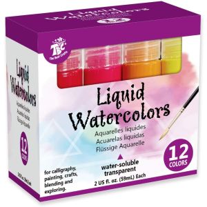 12 PCS LIQUID WATERCOLORS