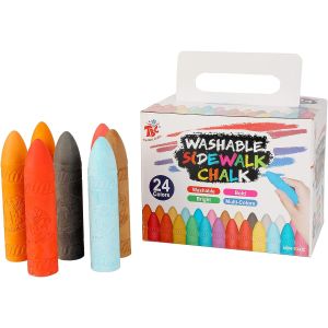 24 PCS WASHABLE SIDEWALK CHALK