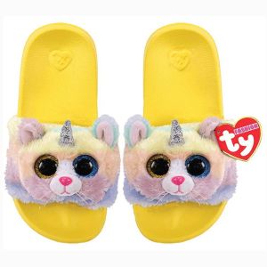 TY - FASHION HEATHER CATICORN SLIPPER SLIDES, SMALL