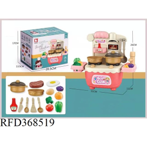 Mini Kitchenette With Press Water- Red