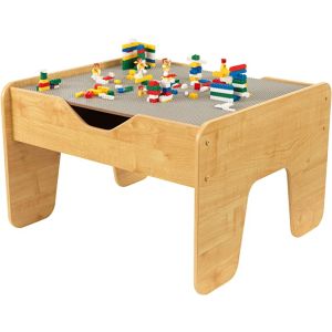 KIDKRAFT 2-IN-1 ACTIVITY TABLE WITH BOARD - GRAY & NATURAL