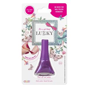 LUKKY - PEEL-OFF NAIL POLISH X 0.19 FL.OZ. 006 PEARLY PURPLE