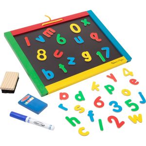 MELISSA & DOUG - MAGNETIC CHALKBOARD AND DRY, ERASE BOARD