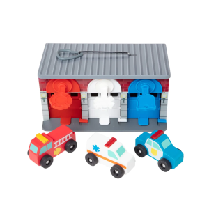 MELISSA & DOUG - WOODEN KEYS AND CARS RESCUE GARAGE