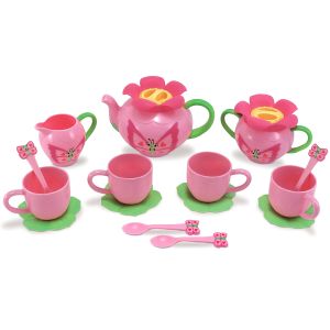 MELISSA & DOUG - BELLA BUTTERFLY TEA SET, 15 PIECES