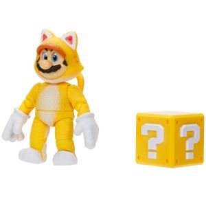 NINTENDO - SUPER MARIO MOVIE CAT MARIO FIGURE, 5 INCH