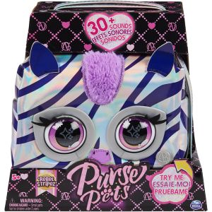 PURSE PETS METALLIC MAGIC ZEBRA