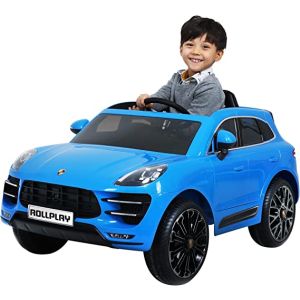 ROLLPLAY PORSCHE MACAN, 12V, RC, BLUE