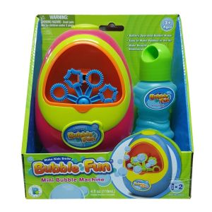 BUBBLE FUN - MINI BUBBLE MACHINE, 4OZ