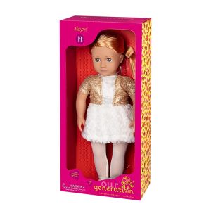 OUR GENERATION - HOLIDAY DOLL HOPE IN SEQUIN OUTFIT