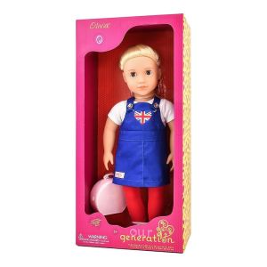 OUR GENERATION - OLIVIA DOLL WITH JUMPSUIT
