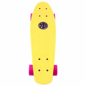 MAUI - YELLOW COOKIE SKATEBOARD, 22 INCHES