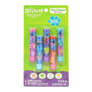 TOWNLEY DISNEY STITCH 5 PK LIP GLOSS PLANT BASED