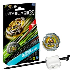 BEY BLADE X LAUNCHER ARROW WIZARD 4-80B STARTER PACK