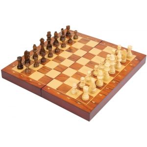 FOLDING WOOD CHESS SET