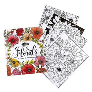 CRAYOLA - FLORALS FLOWER COLORING BOOK, 40 PAGES