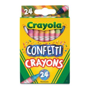CRAYOLA - CONFETTI CRAYONS, 24 COUNT