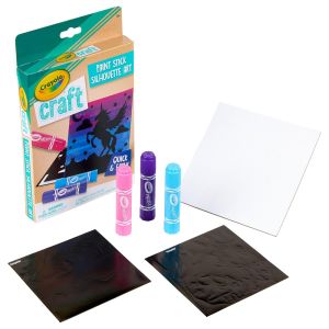 CRAYOLA - CRAFT PAINT STICK SILHOUETTE ART SET, UNICORN