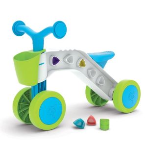 CHILLAFISH - ITSIBITSI BLOCKS 4-WHEEL BALANCE BIKE, BLUE