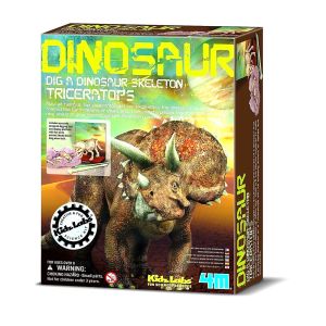 4M - KIDZ LABS DIG A DINASOUR SKELETON KIT - TRICERATOPS