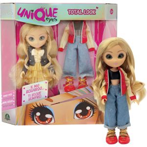 UNIQUE EYES FASH. DOLL TOTAL LOOK 3 ASST