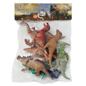 WENNO - DINOSAUR PLAYSET, 10 PIECES