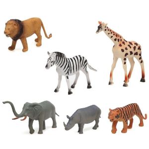 WENNO - WILD ANIMALS PLAYSET, 6 PIECES