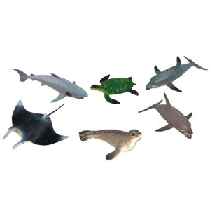 WENNO - OCEAN ANIMALS PLAYSET, 6 PIECES